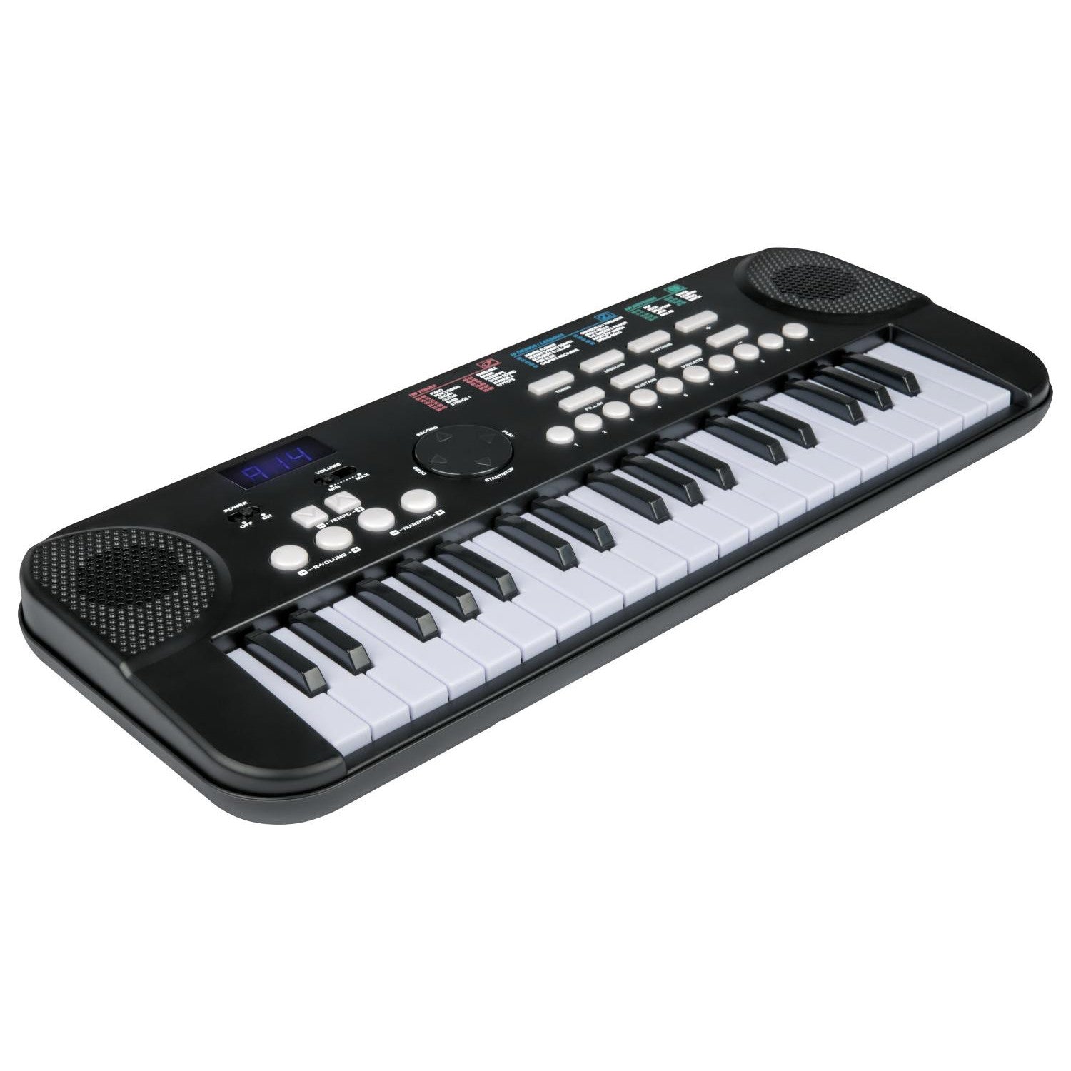 Portable Electronic Keyboard: 37-Key Digital Piano with 100 Sounds & Rhythms